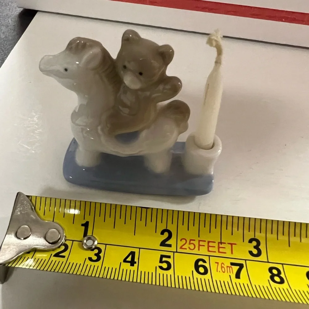 New Horse &Teddy Bear candle holder Small Ceramic Holder